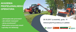 Zapraszamy na szkolenie dla operatorów maszyn komunalnych!
